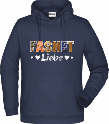 Hoodie Fasnetliebe navy