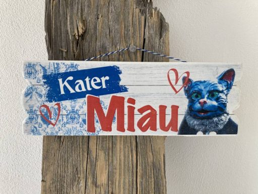 Schild "Kater Miau"
