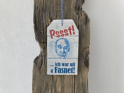 Anhänger "war uff d´Fasnet"