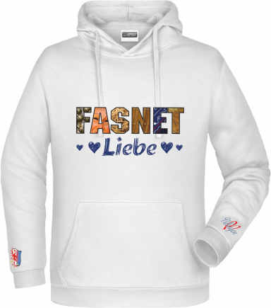 Hoodie Fasnetliebe weiß